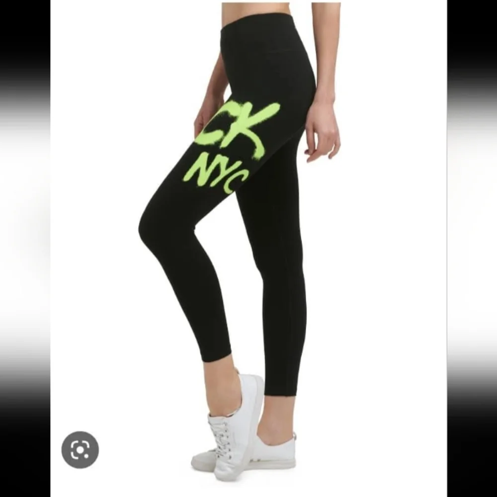 Calvin Klein Performance Women's Lime Volt Full Zip Hoodie & Matching Leggings - Picture 2 of 16